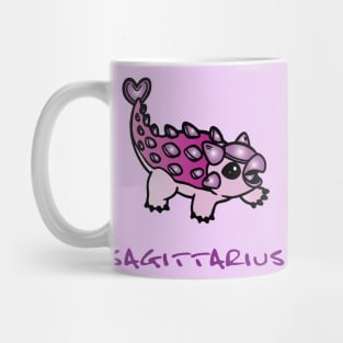 purple Sagittarius dinosaur baby Mug